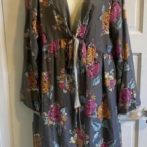 Johnny Was Silk Floral Dress